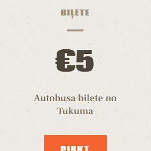 Autobusa biļete no Tukuma