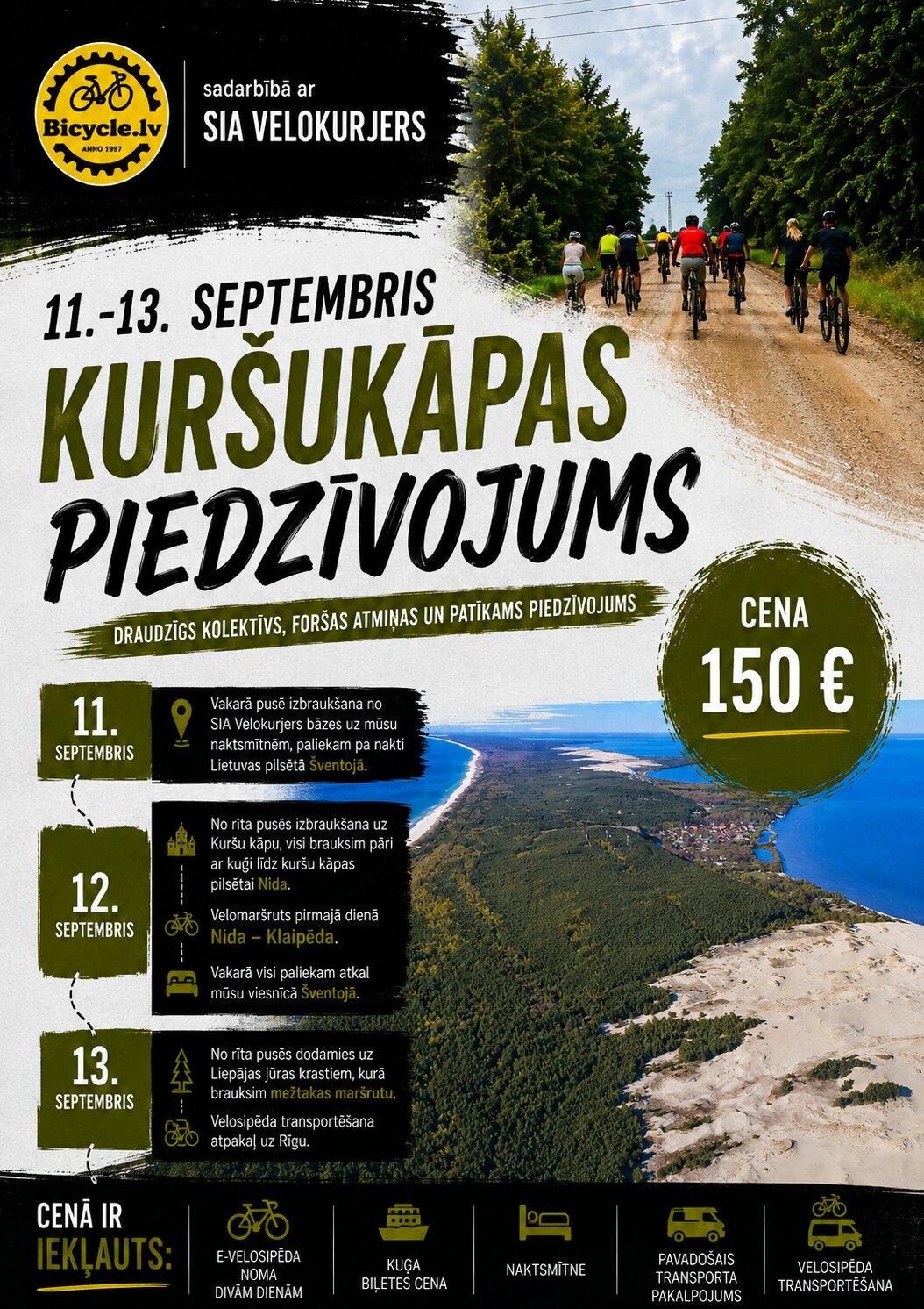11-13 septembris // Kuršukāpas piedzīvojums